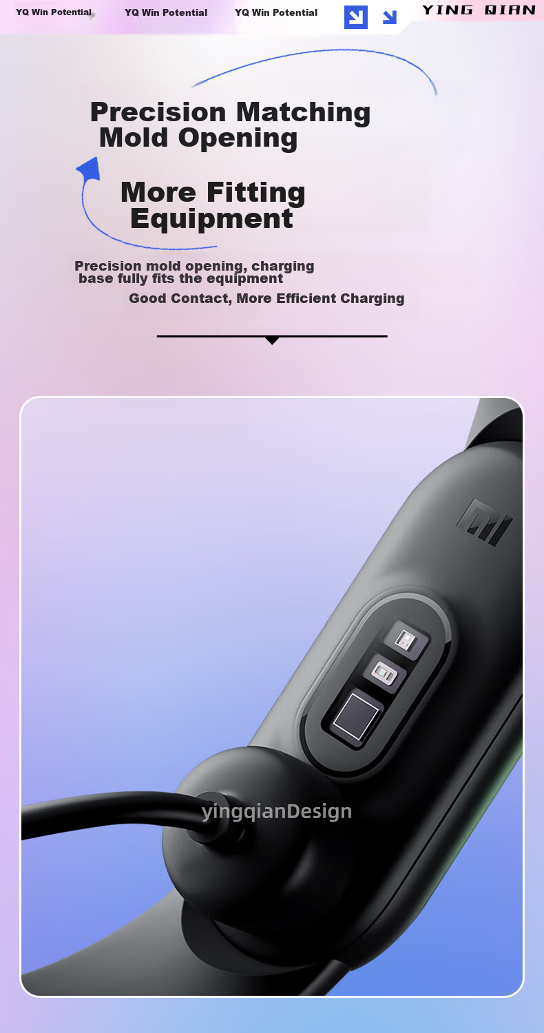 Магнитный зарядный кабель Yingqian для Xiaomi Smart Band 5/6/7, 0.6 м