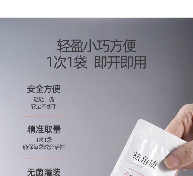 芳丹薄罗去角质面部男女 清洁毛孔温和去死皮洁面面部果酸乳洗面奶21片