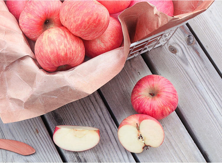 京鲜生烟台红富士苹果12个 净重2.1kg单果160-190g 新鲜水果礼盒