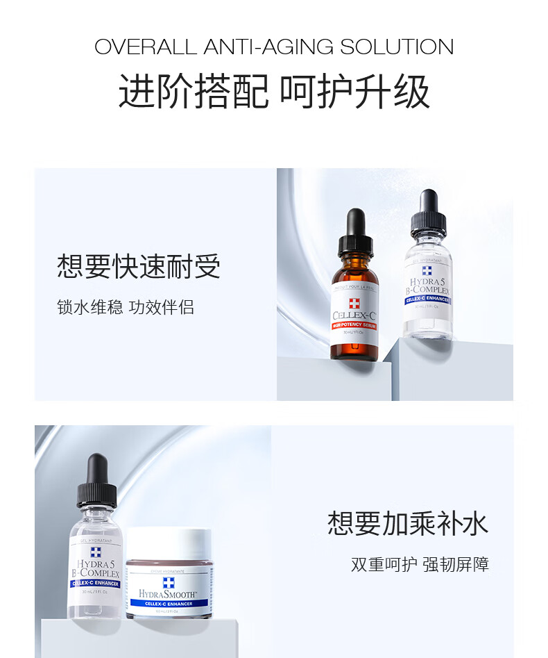 CELLEX-C B5保湿透明质酸精华30ml改善泛红 强韧肌肤屏障 适用任何肤质