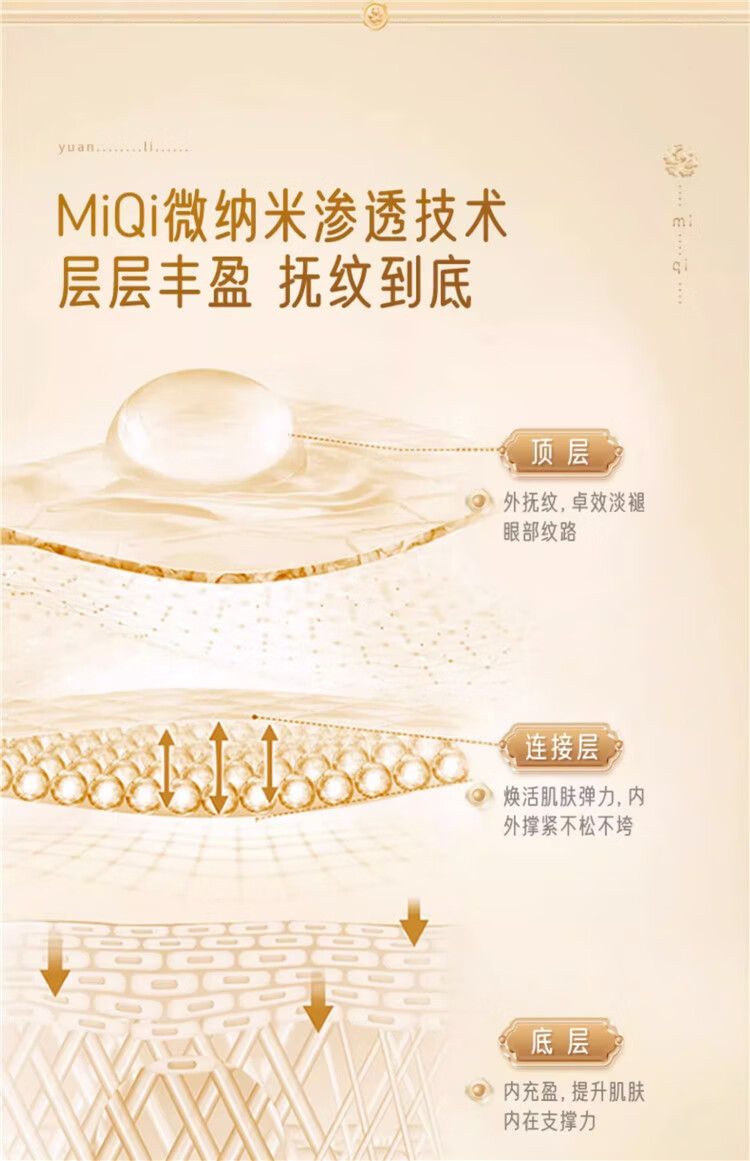 迷奇三重神奇眼霜15g淡化眼角细纹提拉紧致滋润补水保湿护肤国货通用