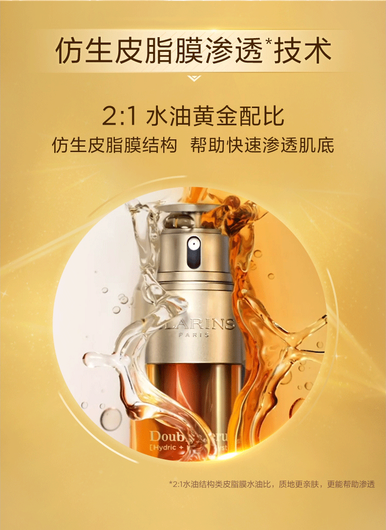 娇韵诗（CLARINS）焕颜弹簧水精华水双萃精华液补水保湿抗皱提拉紧致 弹簧水200ml （新旧版本随机发）