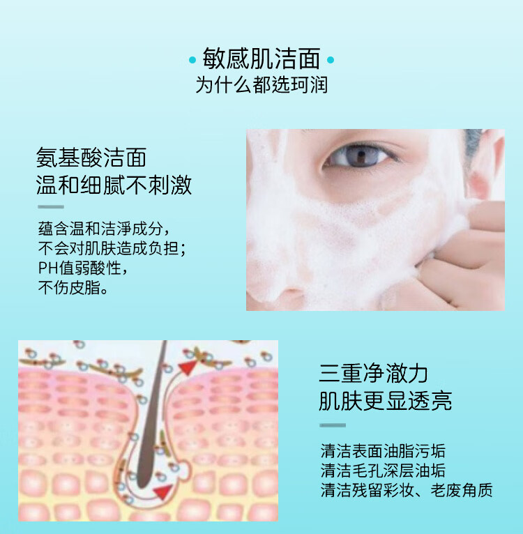 珂润（Curel） 珂润控油保湿洁面泡沫150ml