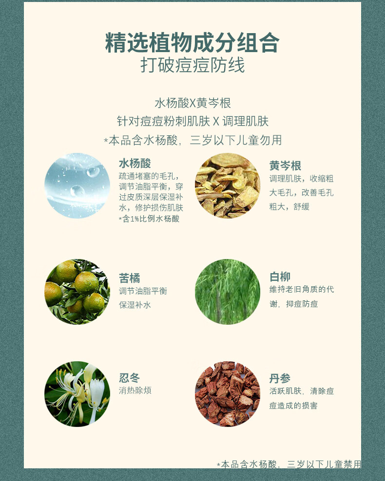 白云山祛痘膏水杨酸淡化痘痘痘坑印子收缩黑头毛孔青春痘闭口粉刺抗痘男女通用30g