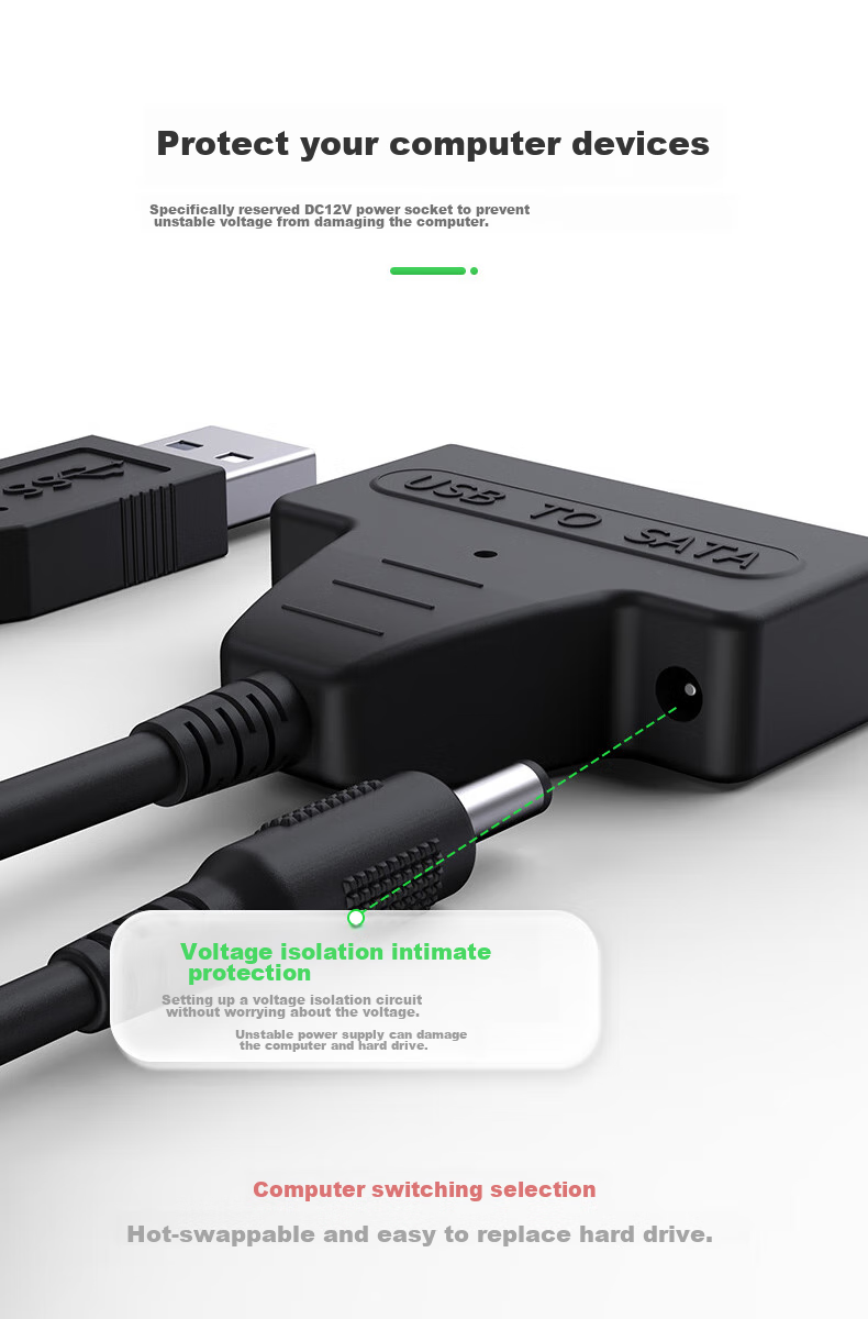Переходник LinkStone USB 3.0 на SATA, кабель для жесткого диска, адаптер EasyDrive, корпус для 2,5-дюймовых жестких дисков, док-станция для ноутбука