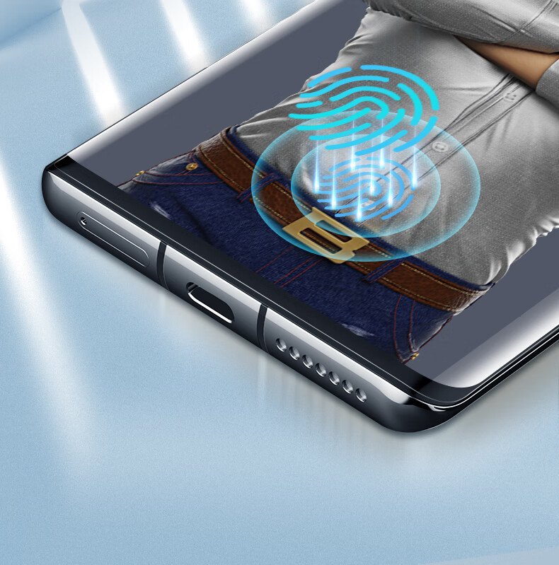 Защитное стекло Lanxingxiansheng для Huawei Mate40 Pro/Pro+, полное покрытие, защита от отпечатков пальцев, быстрое разблокирование, для Porsche Design RS