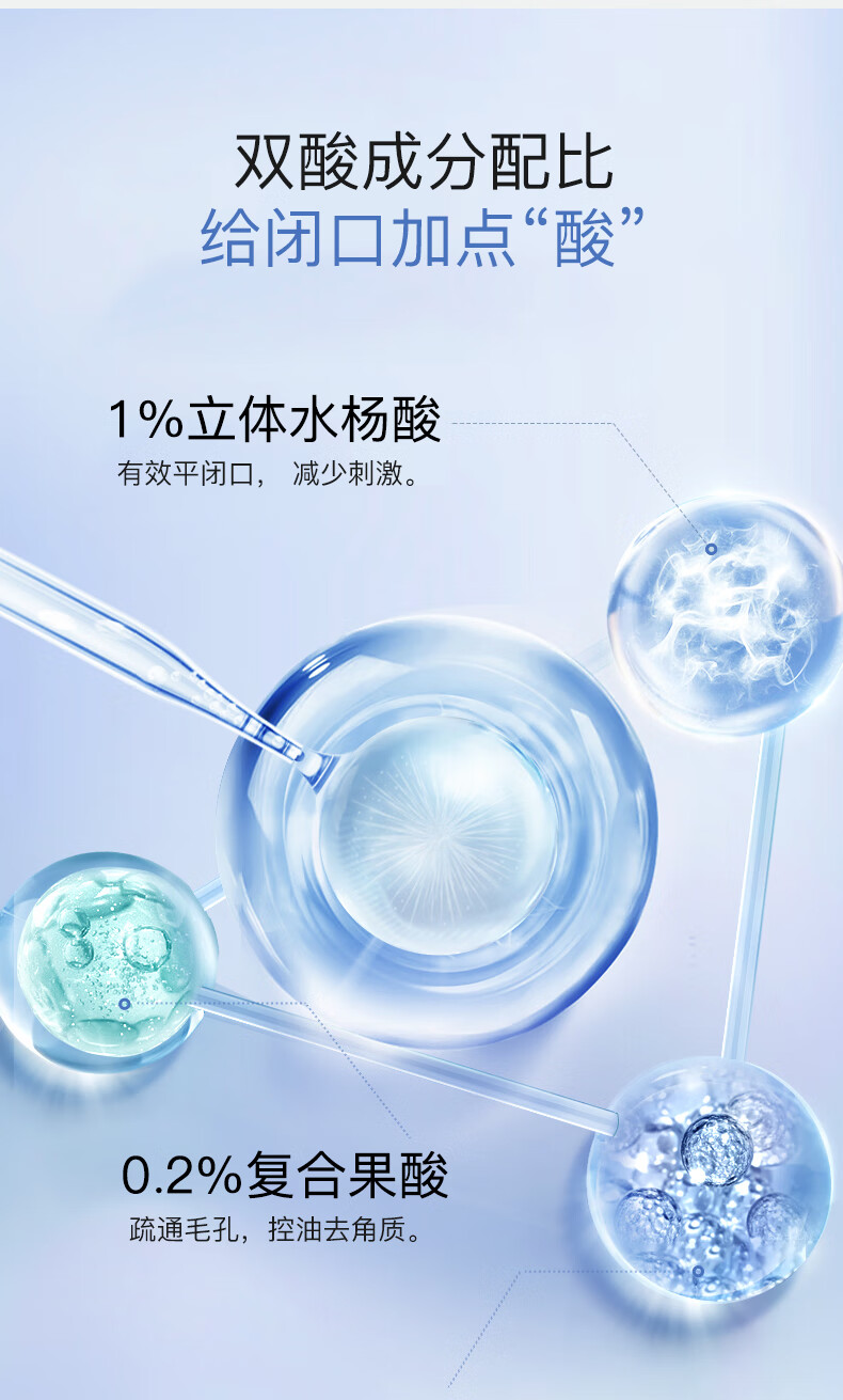 伊肤泉 清肤祛痘精华液30ml 水杨酸平闭口粉刺 控油 细致毛孔