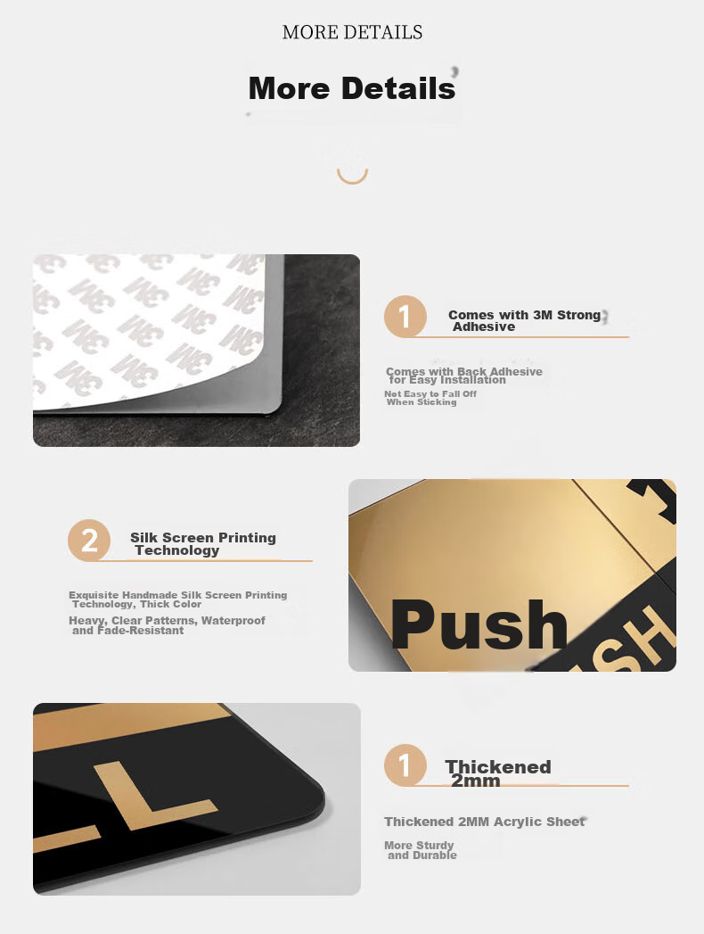 Наклейка на дверь "Push-Pull"