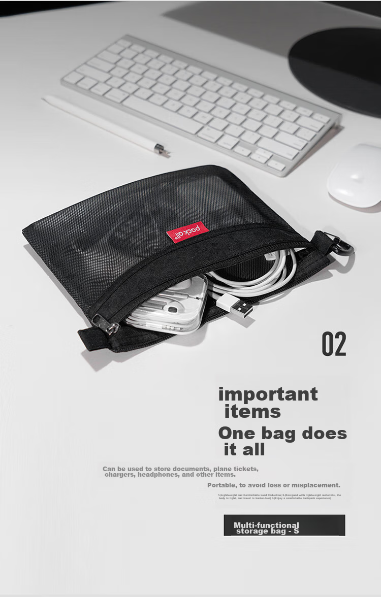 Набор для хранения вещей pack all, органайзер для одежды, портативный органайзер для нижнего белья, набор для путешествий из шести предметов, серый
