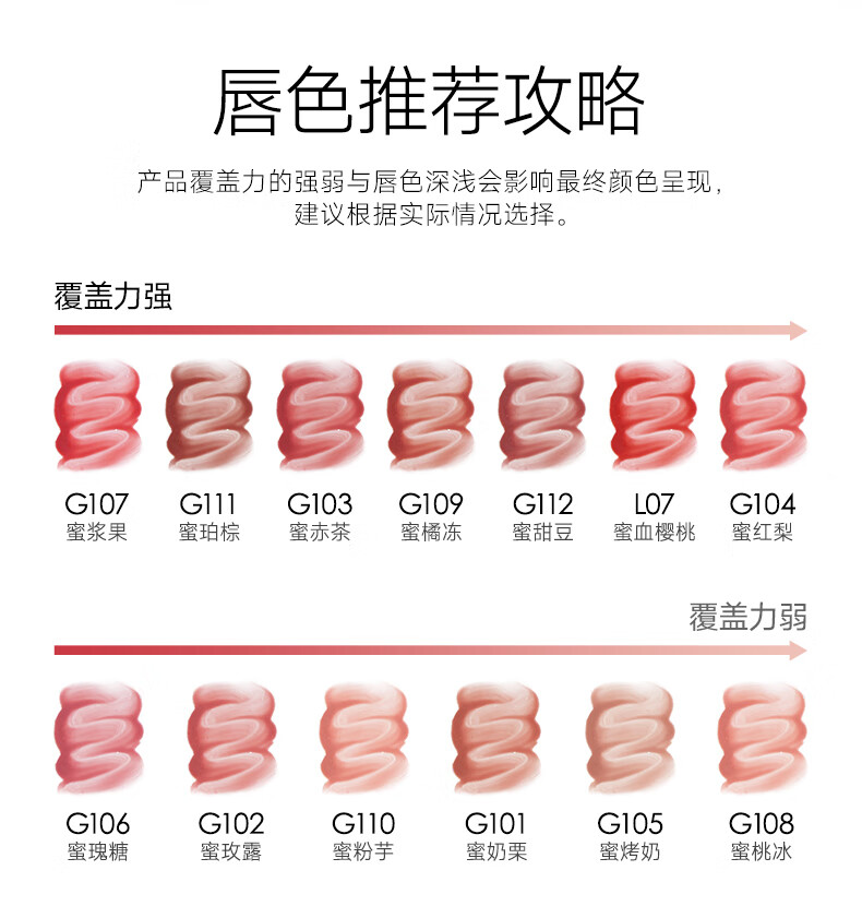 卡姿兰（Carslan）有色唇部精华蜜霜唇釉口红唇彩水光镜面G107蜜浆果4.5g生日礼物