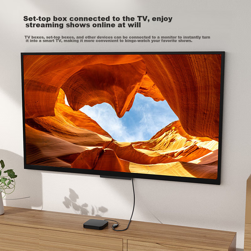 CHOOSEAL Адаптер-конвертер HDMI на VGA QS6933, для подключения компьютеров, ноутбуков, PS5, ТВ-приставок Xiaomi к мониторам и проекторам, кабель-переходник