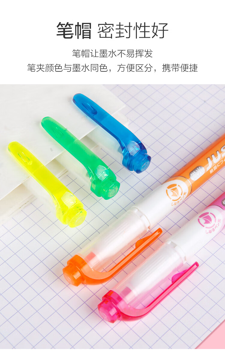 日本斑马牌（ZEBRA）双头荧光笔 彩色标记笔 学生重点划线笔 水性记号笔 WKT17 蓝色