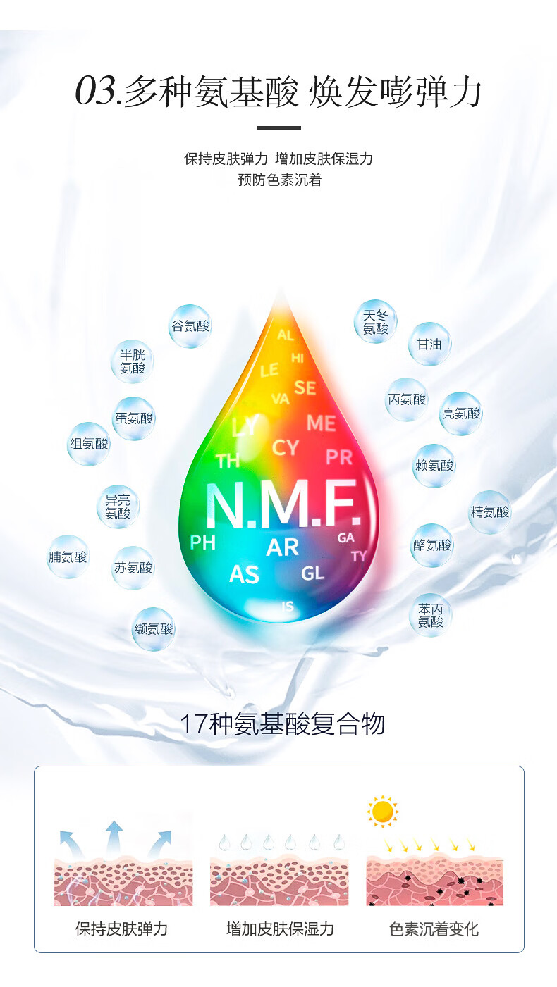 丽得姿（LEADERS）美蒂优氨基酸补水保湿面膜韩国10片*25ml收缩毛孔深层滋润