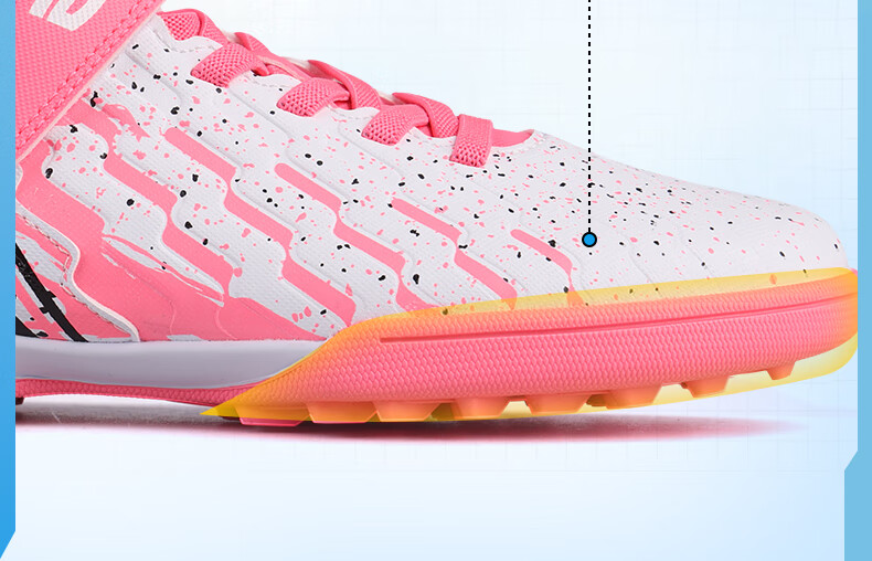 Детские футбольные бутсы Li-Ning для возраста 6-12 лет, с шипами TF, для юношей, для тренировок и соревнований, размер 32