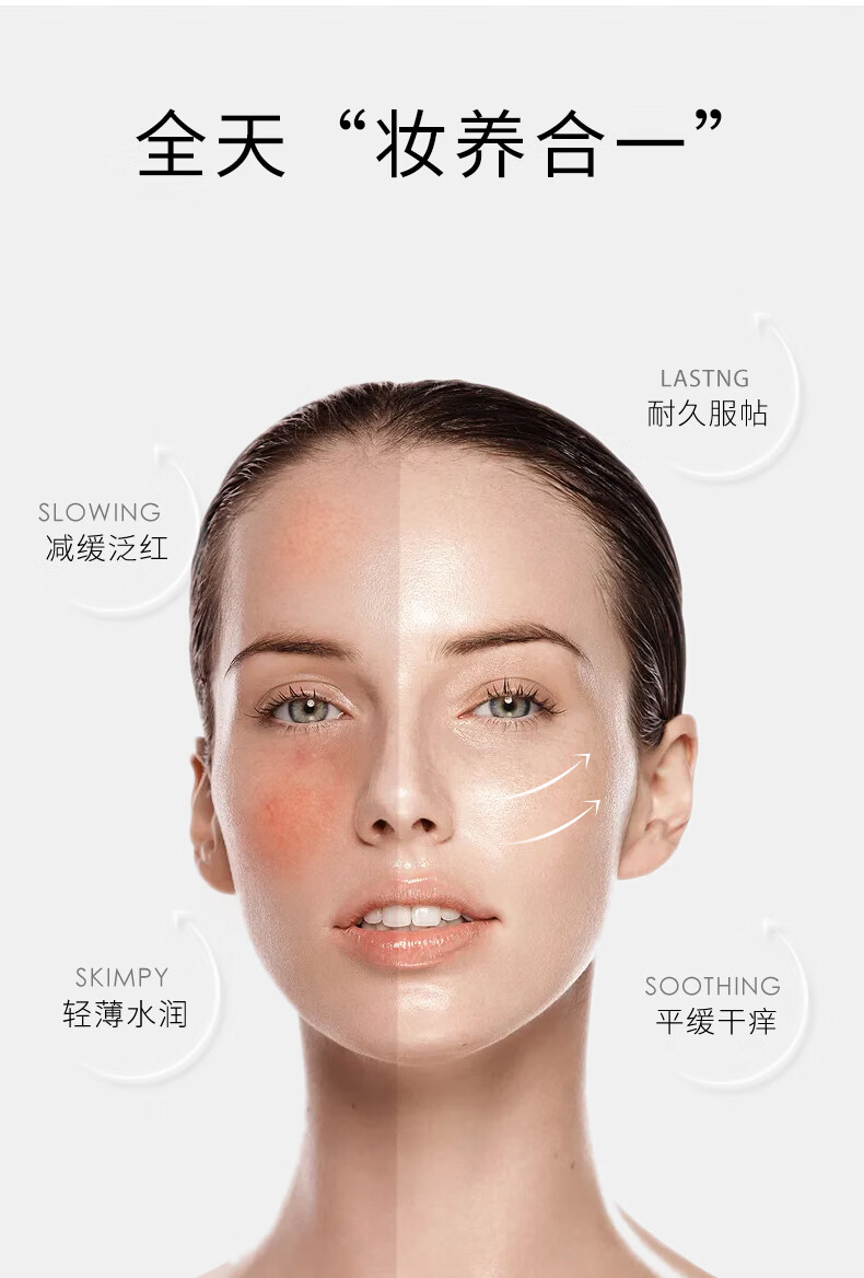 LABORATORIOS VINAS妆前乳隐形毛孔西班牙RosadermFast褪红面霜保湿润肤