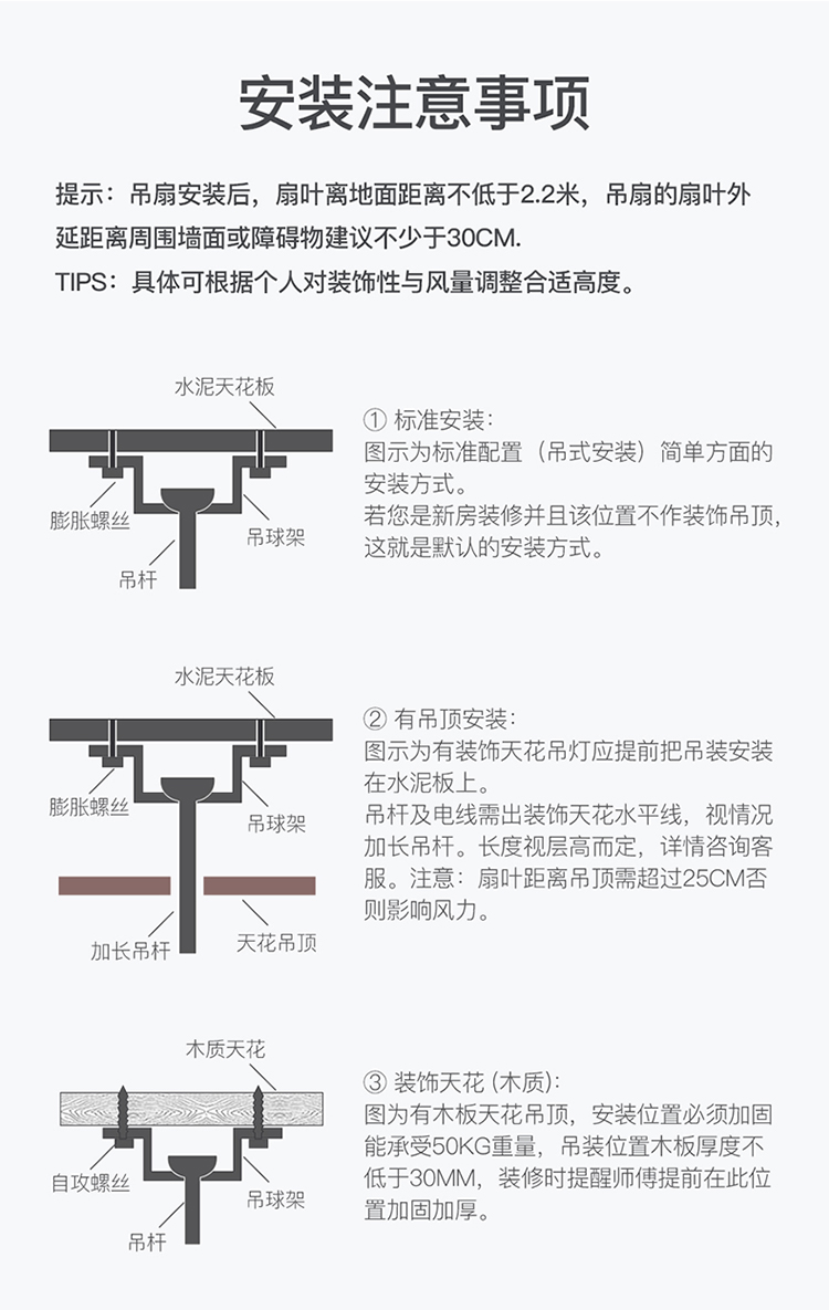 雷士照明(NVC)风扇灯大风量吊扇灯客厅led北欧现代简约餐厅卧室客厅ABS大扇页开叶扇遥控定时 雅白