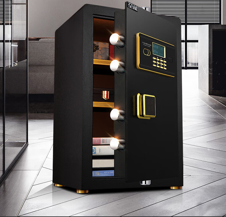 Сейф QNN Home Safe CF60, 58 см, всестальной, для кровати, с двойной защитой от кражи и перемещения, небольшой офисный шкаф для конфиденциальных документов