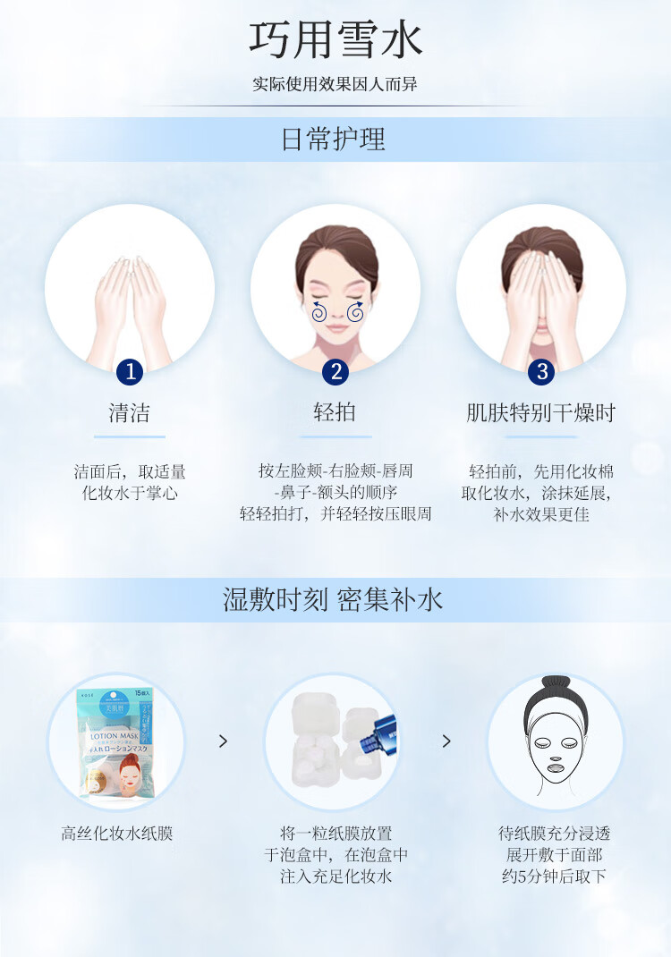 雪肌精化妆水经典型200ml 补水保湿爽肤水 送人礼物