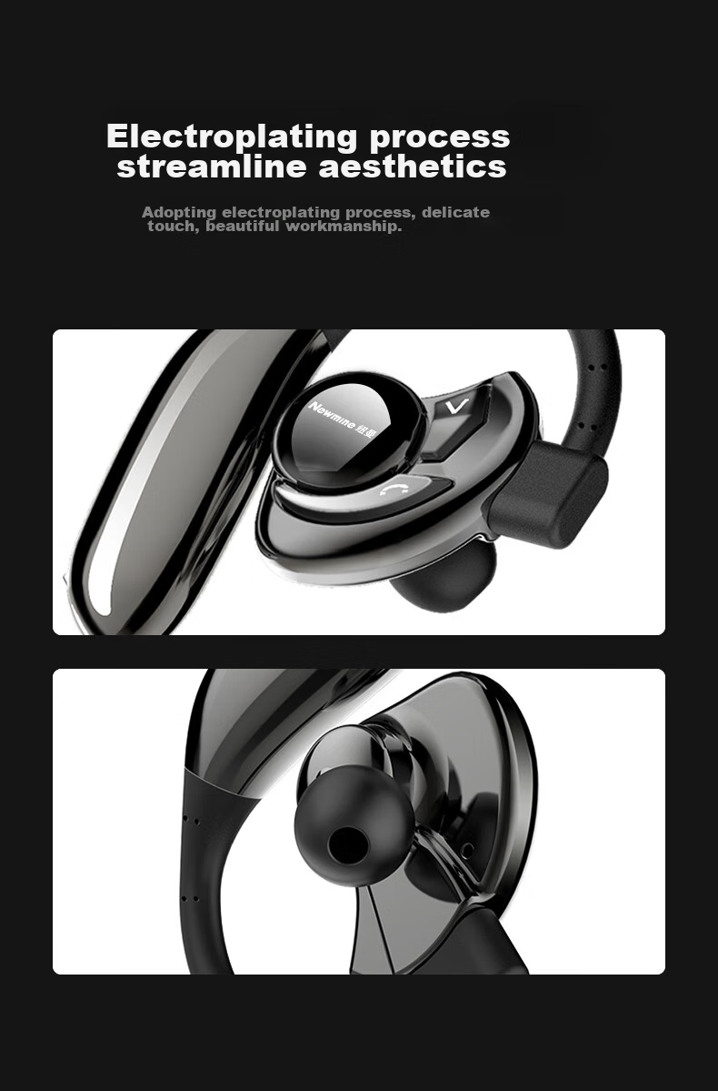 Беспроводные наушники Newmine SL86 UFO, спортивные Bluetooth-гарнитуры, одноухие, бизнес-класс, длительное время работы, HD-звонки, совместимы с Apple, Huawei, Xiaomi, OPPO