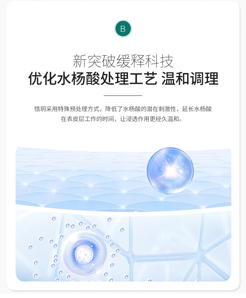 惜玥祛痘精华液30ml水杨酸精华去闭口粉刺青春痘淡化痘印控油修护痘痘