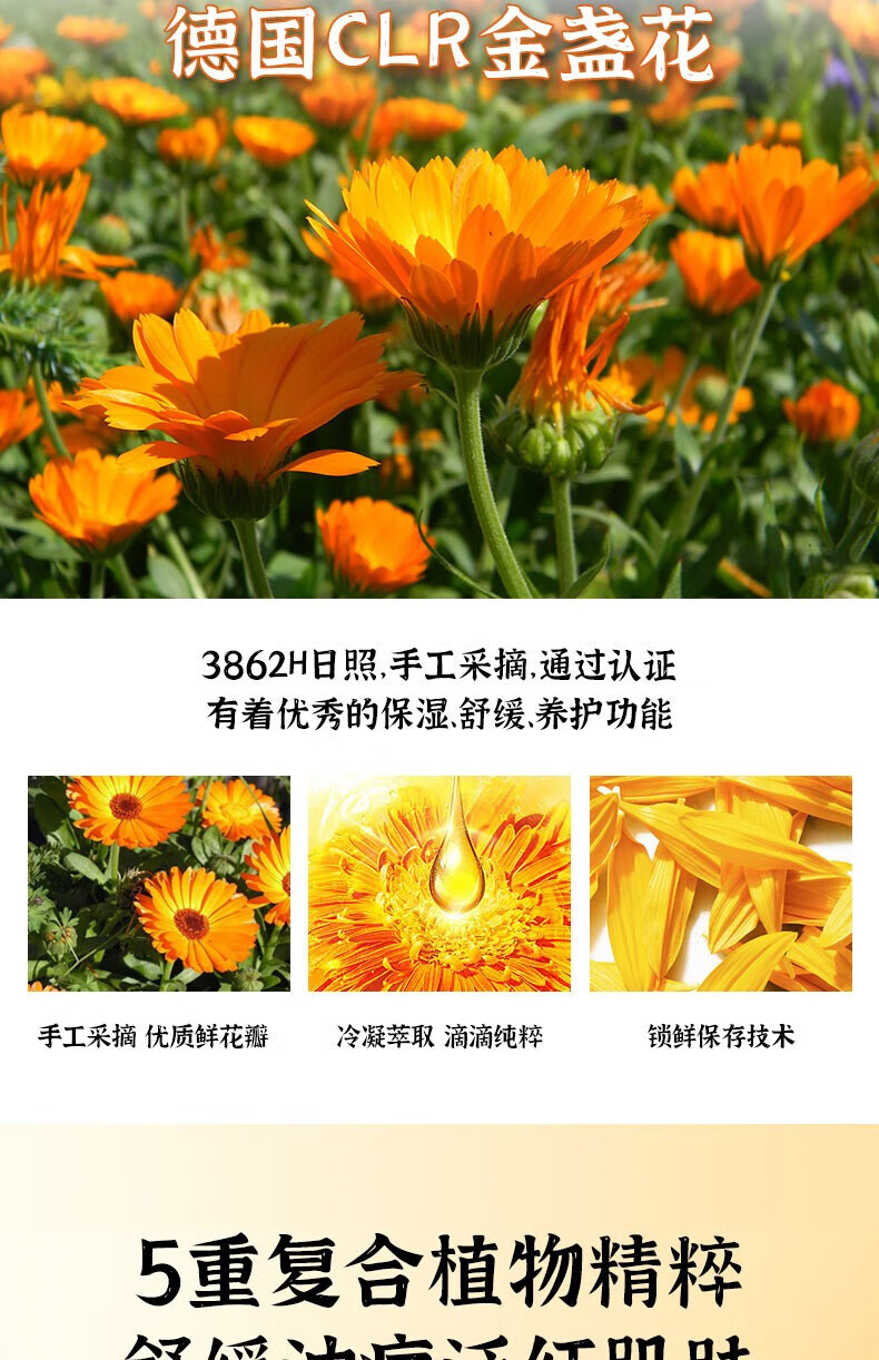 beauty notes金盏花爽肤水女熬夜植萃精华补水收缩毛孔控油水油平衡湿敷500ml