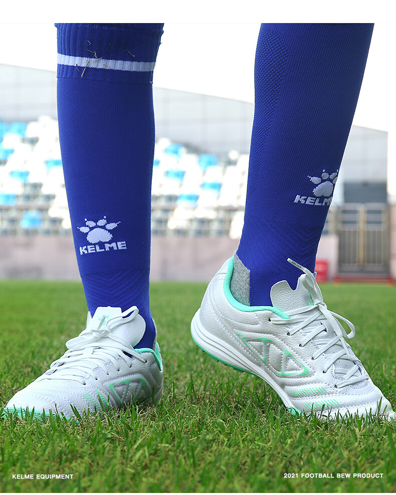 Футбольные бутсы KELME для мужчин, модель Competition TF, для искусственного газона, дышащие, нескользящие, для студентов, флуоресцентный желтый/королевский синий, размер 40