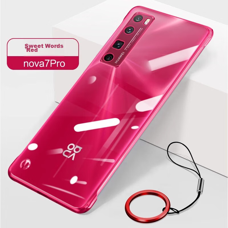 ZHIWEISHI Чехол для Huawei Nova 7 Pro, ультратонкий, полностью прозрачный, безрамочный, ударопрочный