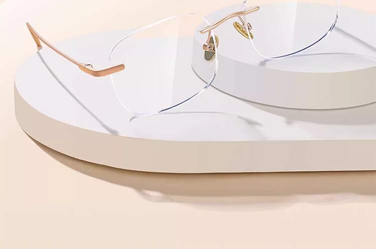 Очки Molake Ultra-Light Titanium, без оправы, антибликовые, золотая оправа, для коррекции зрения, унисекс