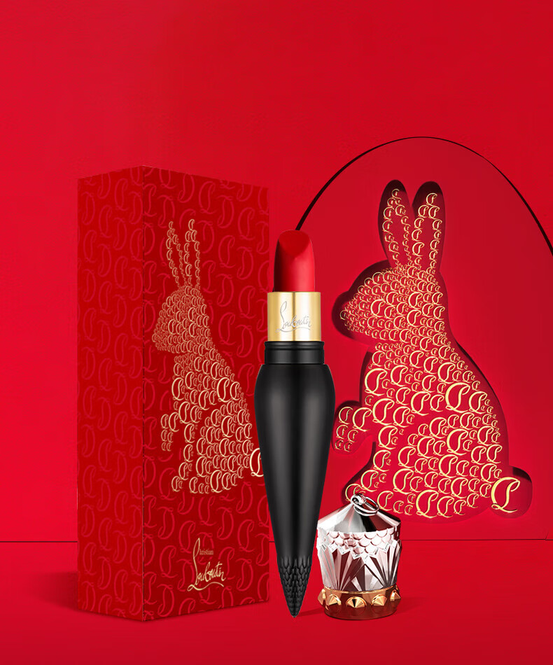 路铂廷（Christian Louboutin）CL女王权杖唇膏001M 萝卜丁口红新年限定礼盒 生日礼物送女友老婆