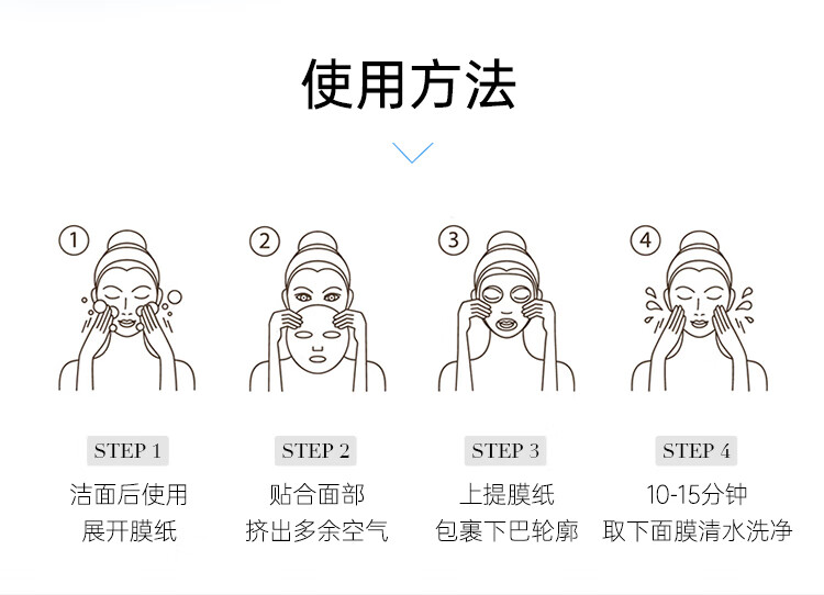 肌美精（Kracie）3D蓝VC美白面膜补水淡斑提亮抗皱保湿5盒装（4片/盒）