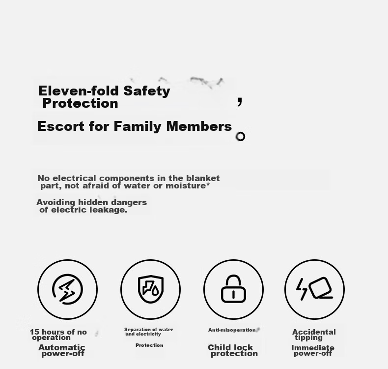 Умное одеяло с подогревом Mijia Dual-Person Smart Heating Blanket, низкий уровень шума, управление со смартфона Xiaomi, 1.8 метра