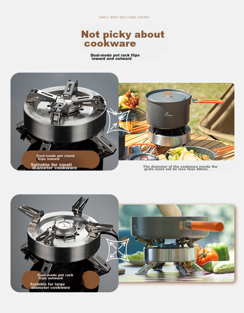 Портативная газовая горелка FIRE-MAPLE, туристическая, для кемпинга, заваривания чая и высокотемпературной готовки, с высокой мощностью 11000 Вт