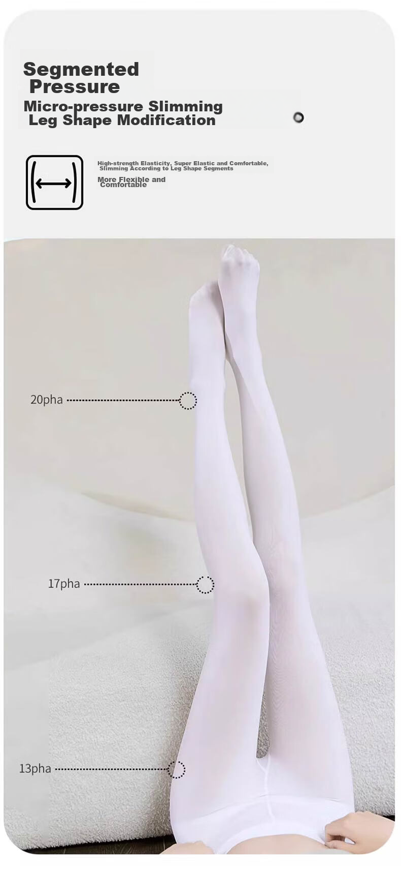 Колготки LangSha, женские, 120D, бархатные, белые, один размер
