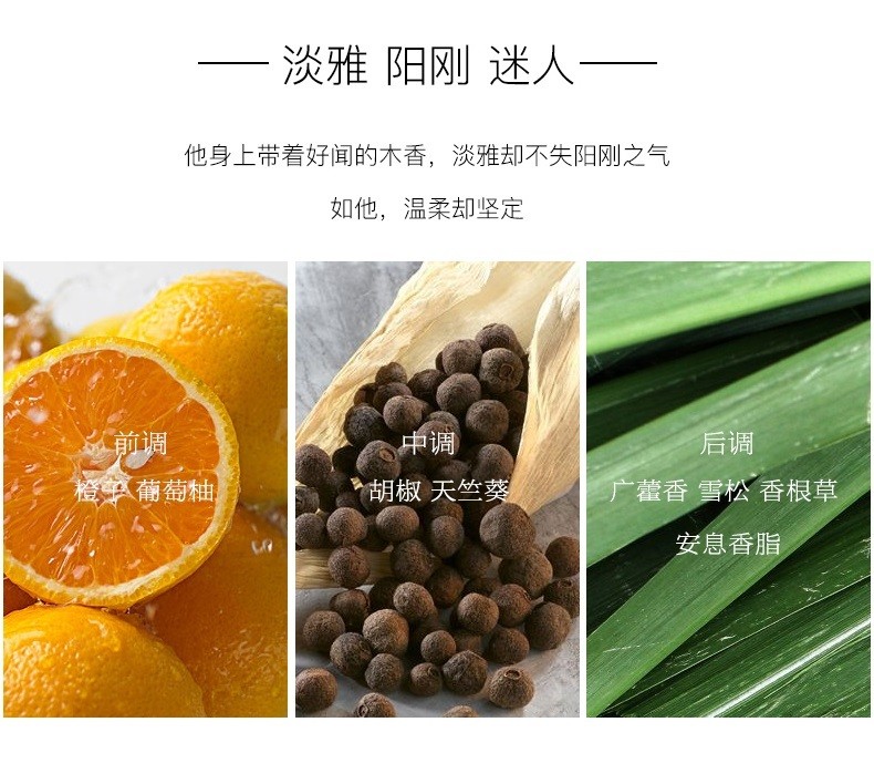 STVKG大地男士香水持久淡香水木质沉稳香氛情节人送男友生日礼物100ML