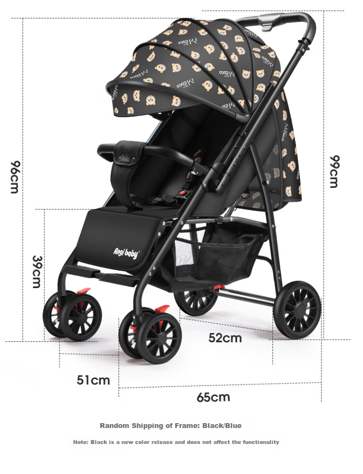 Детская коляска ANGI BABY, складная, с амортизацией, реверсивная
