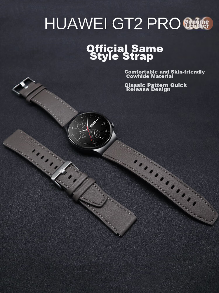 Ремешок Watchbond из натуральной кожи для Huawei Watch GT6 Pro/Watch5/GT6, GT5/GT5 Pro/GT4/3/2/GT3 Pro/Buds, мужской, 46 мм