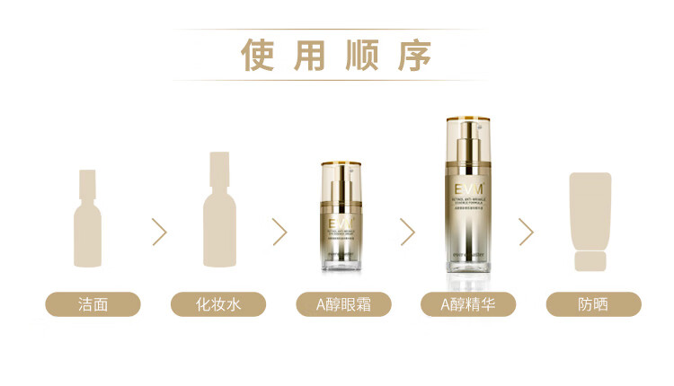 evm A醇御龄焕肌皱效精华眼霜15g 呵护眼周保湿滋润提拉紧致