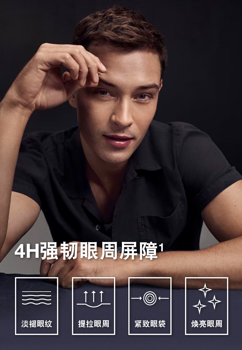 朗仕LAB锋范抗皱紧致精华眼霜15ml淡化细纹提拉紧致抗皱眼霜男士护肤