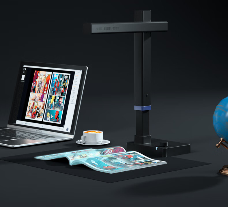 Сканер CZUR Elf Scanner, 20 Мп, А3, Wi-Fi, USB, 1 сек/стр