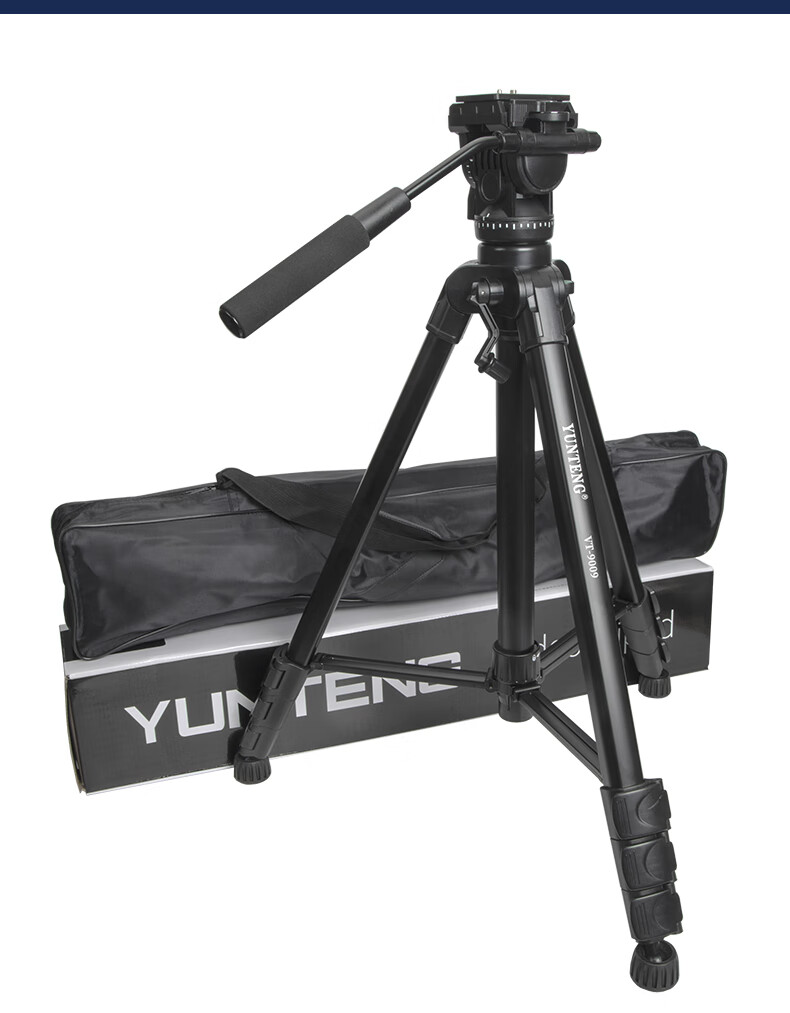Профессиональный штатив YUNTENG VT-9009, 2 метра, с головкой для микрофильмов, беззеркальных цифровых зеркальных камер и видеокамер, алюминиевый сплав