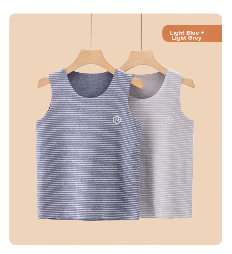 Детские майки-алкоголички NUBIWU, 2 шт., осенние теплые, для мальчиков и девочек, близкие к телу, без рукавов