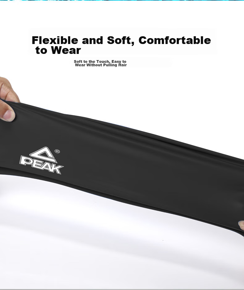 Плавательная шапочка PEAK Silicone, водонепроницаемая, с защитой ушей, удобная, увеличенная, для длинных волос, для мужчин и женщин, взрослых, для профессиональных тренировок, серебристая
