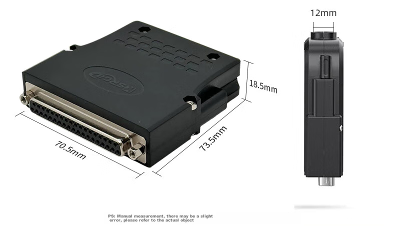KSRGB DB37 Solderless Connector, 37-Pin Adapter Cable Terminal Connector, Male Connector KS-D