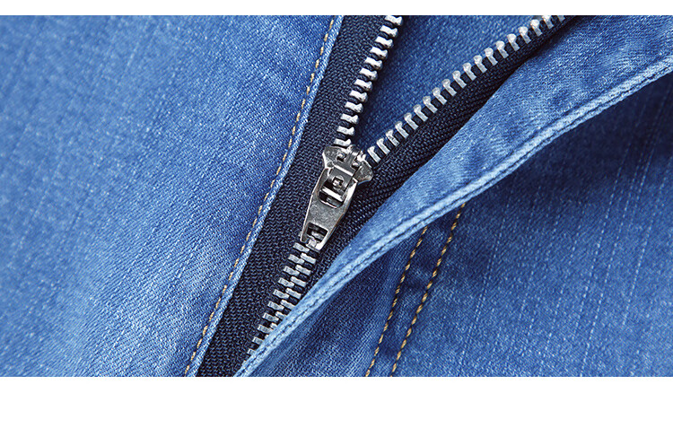 Джинсы мужские Jeanswest, классический стиль, осенне-зимняя коллекция 2025, модные повседневные, легкие и удобные, прямые, синие, размер 33