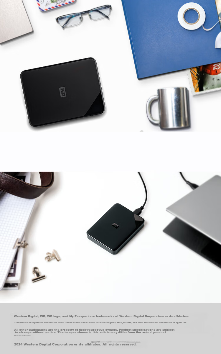 Внешний жесткий диск Western Digital WD Elements SE, 4 ТБ, портативный, USB 3.0, черный