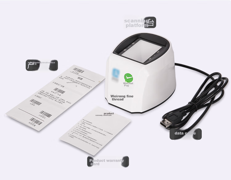 Сканер QR-кодов Weirong ZF100, считыватель штрих-кодов, платежный терминал, мобильный платежный ящик, сканирующее устройство