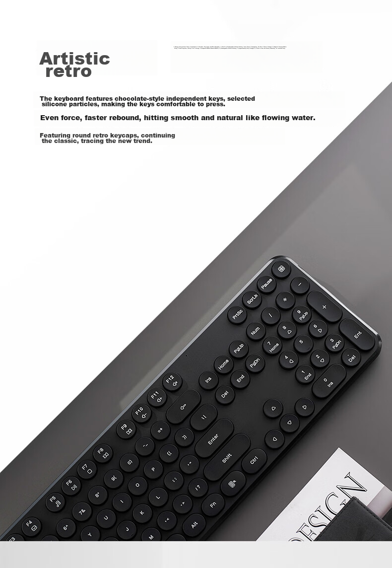 Беспроводной комплект Rapoo X260S: клавиатура и мышь, розовый