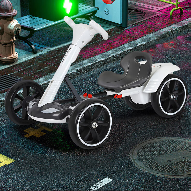 Электромобиль Babamama Kart KT-001 для детей от 1 до 8 лет, баланс-байк, четырехколесный, подарок для детей, для езды взрослых с дистанционным управлением