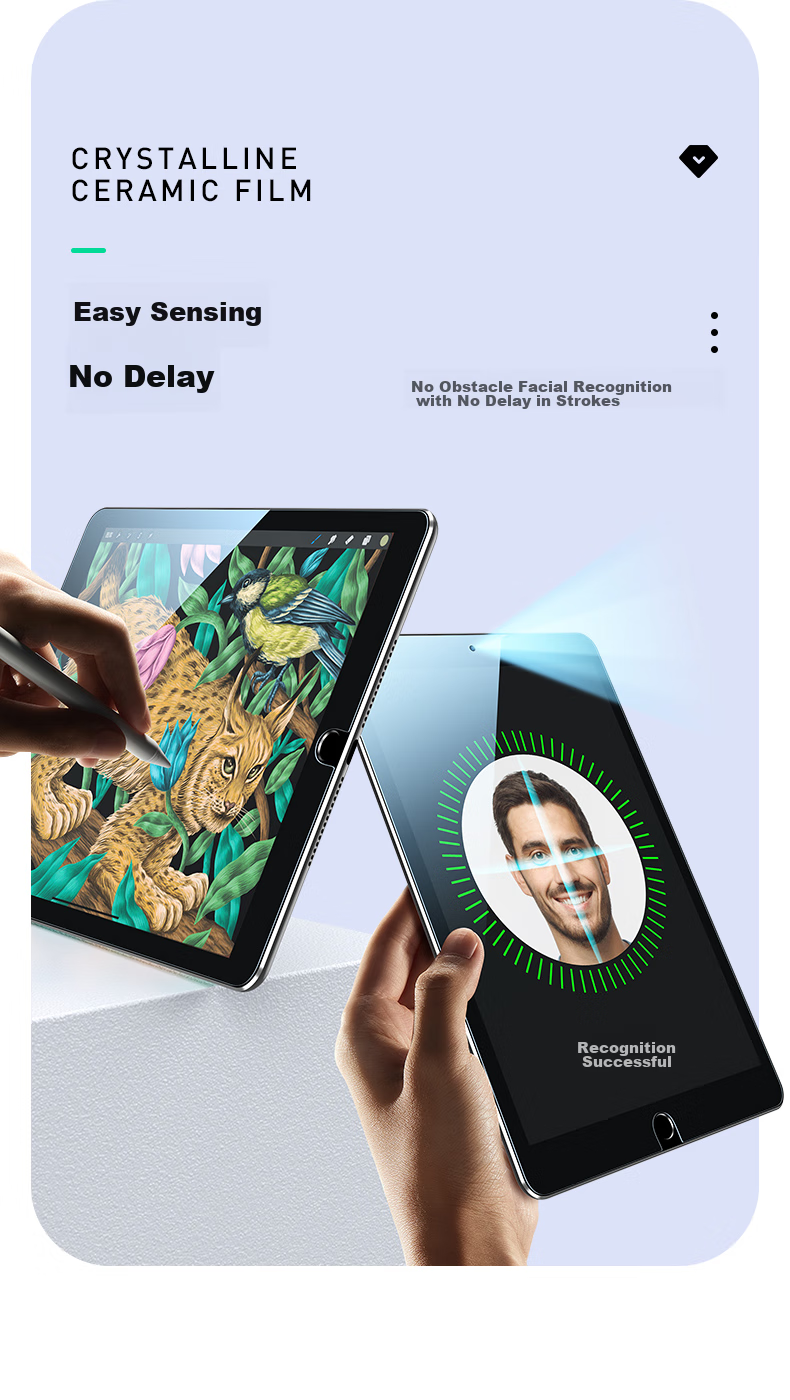 Защитная пленка ESR для iPad 9/8/7, Air3/Pro 10.2/10.5 дюймов, закаленное стекло, антибликовая, противоударная, HD