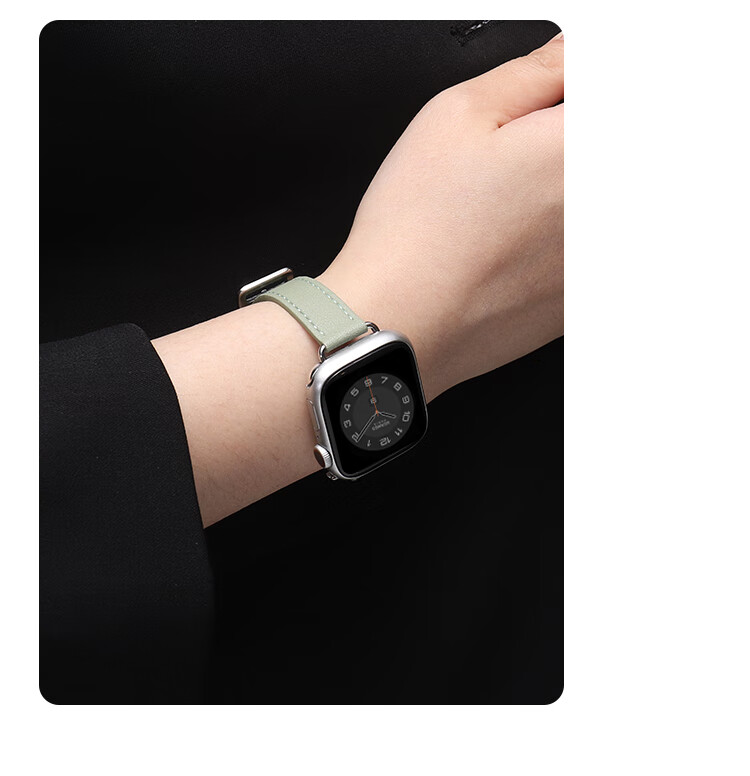 Ремешок MSSM для Apple Watch, натуральная кожа, женский, для моделей S11/ultra3/S10/9/8/SE3, розовый, 38/40/41 мм